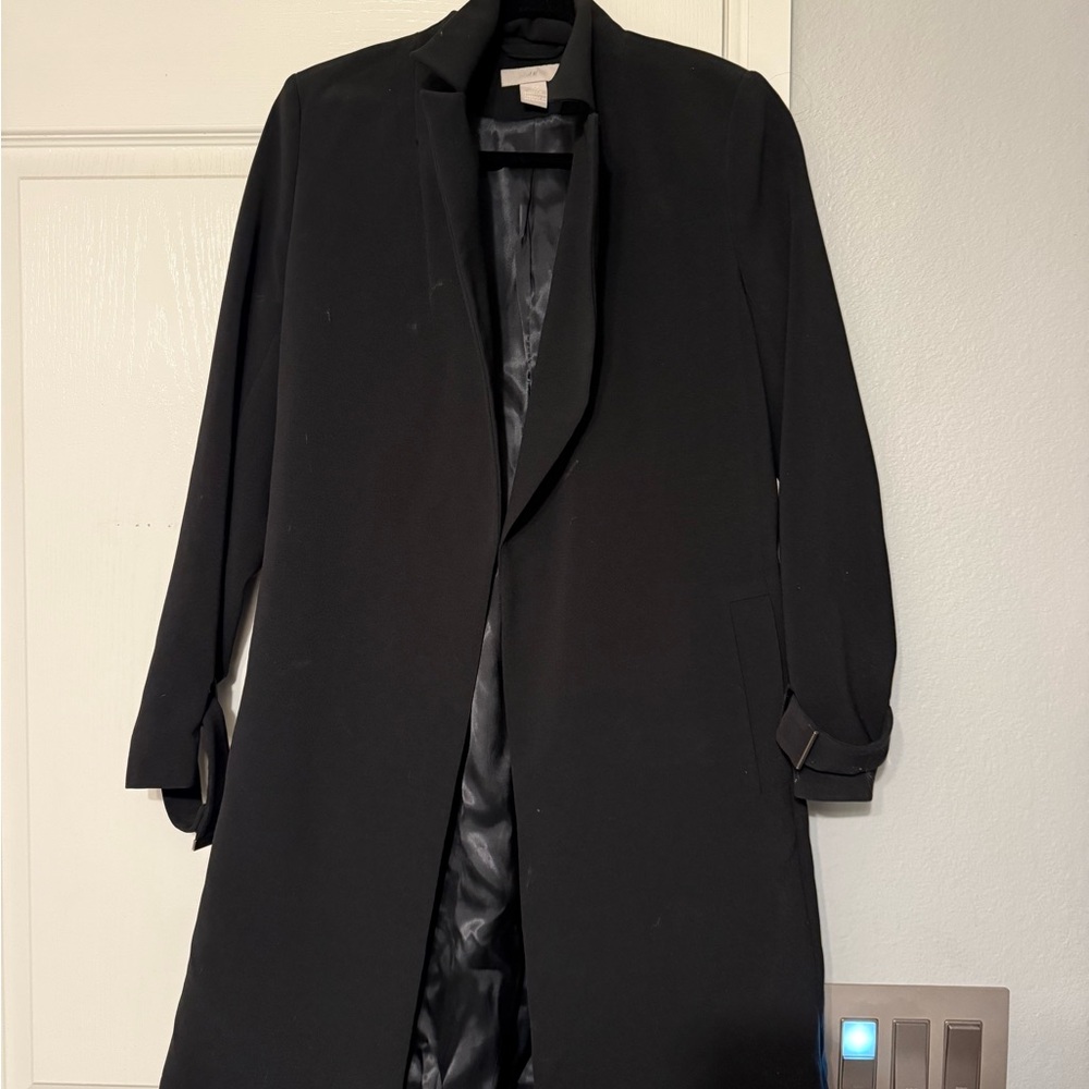 H&M Classic Black Trench Coat